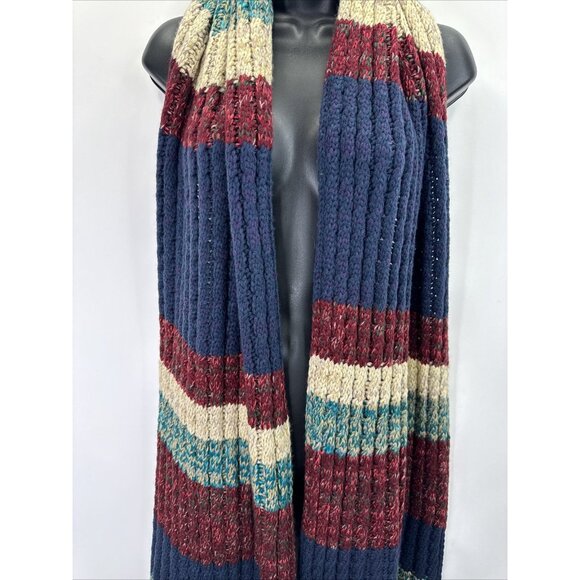 Treasure & Bond Women's Striped Long Tassel Scarf Multicolor One Size - Picture 3 of 16